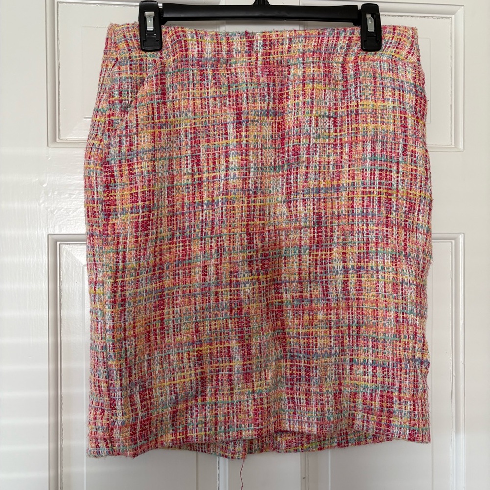 Merona Pink and Yellow Pencil Skirt